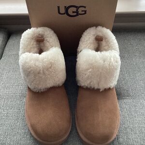 UGG® Classic Ultra Mini Braid Slip-On Booties, size 9